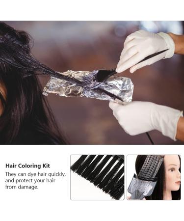 KALLORY Hair Dye Tools: Highlighting Board & Brush Kit for Hair Coloring - 4 Pcs Set, 32x10x1.3cm - Black - Buy Online on GoSupps.com