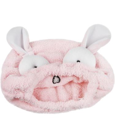 Ultra Absorbent Hair Drying Towel for Women & Girls | Cute Cartoon Microfiber Quick Dry Turban for Long Curly Hair | Pink Spa & Salon Head Wrap - Buy Online on GoSupps.com