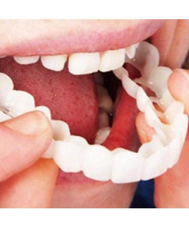 Cryfokt 6 Set False Braces | Temporary Silicone Veneers for Missing Teeth | Snap-In Denture Teeth Coverage - Buy Online on GoSupps.com