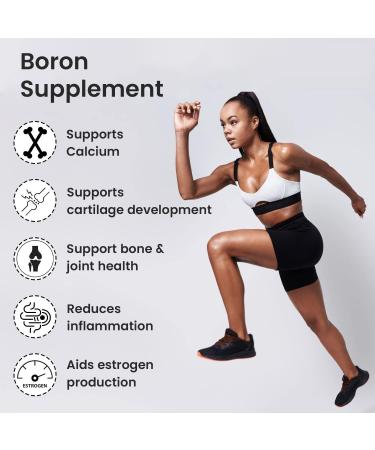 Boron Supplements (3 mg) For Women - Better Muscle Coordination & Maintains Estrogen Levels- 60 Capsules - Buy Online on GoSupps.com