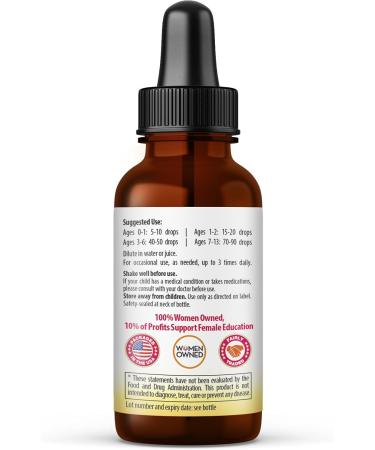 Kids Calm Support Liquid Extract 1oz with Magnesium Glycinate Magnesium Citrate Multivitamin - Magnesium for Kids - 1oz Bottle 1 Unit - Herbal Goodness - Buy Online on GoSupps.com