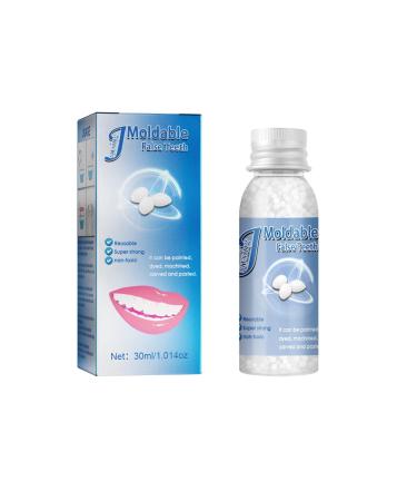 Temporary Glue Smile (30g) and Tooth Adhesive Gaps Solid Make Confidently Kit Denture Repair Teeth Teeth Missing FalseTeeth Tooth for Fake Denture Teeth Bonding Kit (White, One Size)