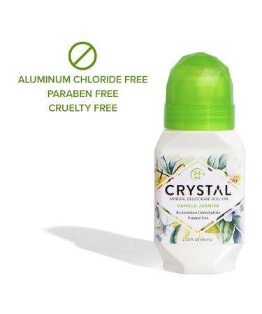Crystal Vanilla Jasmine Deodorant Roll-On 2.25 fl oz - Natural Mineral Formula - Buy Online on GoSupps.com
