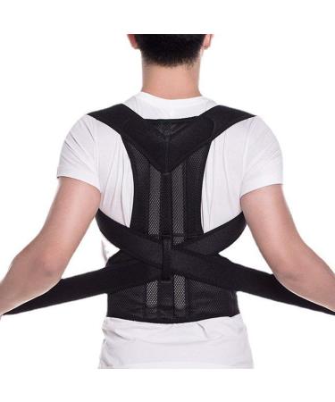 LUXOPALOPI Back Posture Corrector Lumbar Shoulder Posture Corrector Adjustable Elastic Bands Physical Therapy for Men and Women Effective Posture Correction for Neck Shoulder (XL)