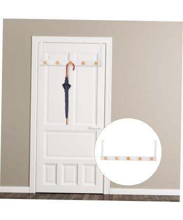 Cabilock Door Hook Hat Hooks Hangers Over Door Towel Hook Home Hook Over Door Towel Rack Back Door Iron Hook 50.20X18.50X4.00CM White - Buy Online on GoSupps.com