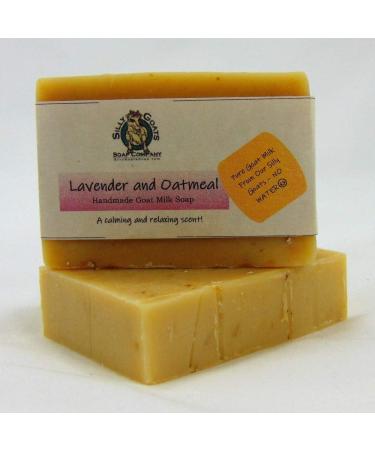 Buy Lavender & Oatmeal Handmade Goat Milk Soap | Nourishing & Soothing | International Shipping Available - Buy Online on GoSupps.com