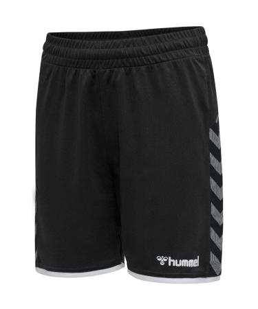 hummel Poly Shorts Hmlauthentic Multisport Kids Lightweight Design Quick-drying Size 10 Years Black/White