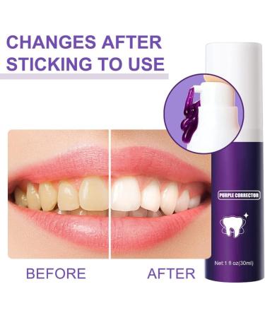 30ML Whitening Toothpaste - Purple Formula for Brightening Teeth & Stain Removal - Buy Online on GoSupps.com