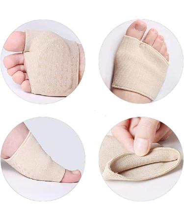 Medium Footed Upholstery Cushions for Morton's Neuroma & Metatarsalgia Relief - Anti-Slip Light Yellow Foot Cuffs (1 Pair) - Buy Online on GoSupps.com