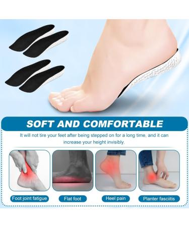Height Increase Insoles for Men & Women - 2 Pairs Orthopedic Heel Pads with Arch Support (1.5cm - Buy Online on GoSupps.com