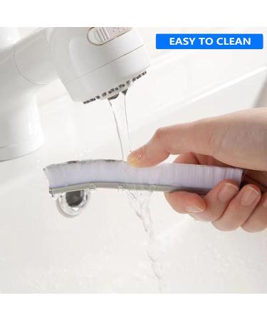 Hard Bristle Crevice Cleaning Brush: 4Pcs Long Handle Gap Cleaning Brush - Multifunctional Grout Cleaner Brush Household Crevice Cleaning Tools - Small Cleaning Scrub Brush for Corner Kitchen Bathroom 4 White - Buy Online on GoSupps.com