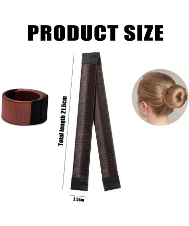 6-Piece Hair Bun Maker Set for Easy French Twist Bun - Black, Dark Coffee, Light Coffee - Perfect Bun Tool for Girls and Women - Buy Online on GoSupps.com