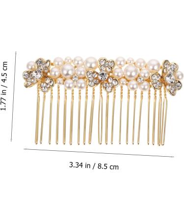 minkissy Accessories hair hair accessories crystal Hair up bride rhinestone hair comb bridal hair pin bow tie gold hair clip bride hair accessories wedding bride comb hair comb Comb - Buy Online on GoSupps.com