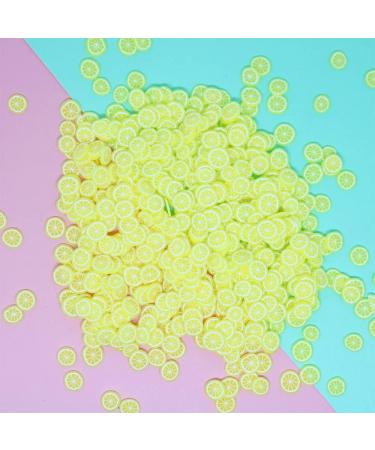 RT 100g Fruits Lemon Slices Polymer Hot Clay Sprinkles for Craft Scrapbooking Nail Art Decoration DIY Slime Filling Accessories 5mm Y420 (Color : Lemon) - Buy Online on GoSupps.com