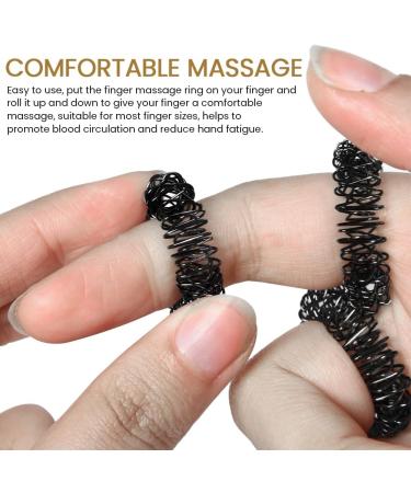 Jiakalamo 15-Part Finger Massage Zappel Toy - Acupressure Ring for Stress Relief & Relaxation | Portable for All Ages | 4 Colors 3 Pieces - Buy Online on GoSupps.com