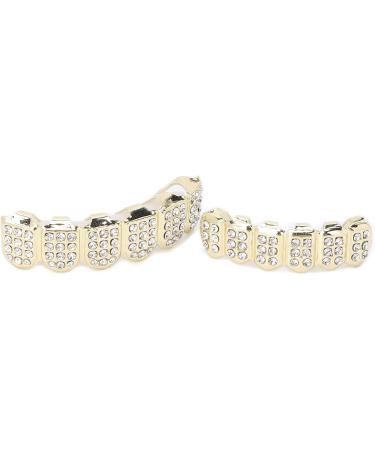Hip Hop Teeth Brace Hip Hop Teeth Fashionable for Halloween Party for Hip Hop Fashion Shows for Concert for Men for Women(gold) - Buy Online on GoSupps.com