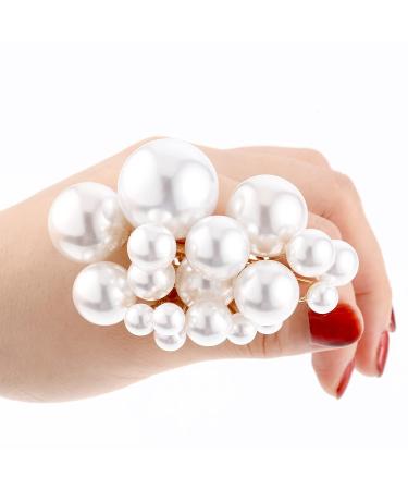 18-Piece Wedding Pearl & Rhinestone Hair Pins - Bridal Hair Accessories in White-Gold - Buy Online on GoSupps.com