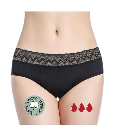 Noblood period underwear 2-3 tampons - washable - cotton - ecologically - menstruation - underwear for the period - period - periode briefs - absorbing - girls - XXS / 3XL yun l