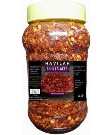 Havilah Chilli Flakes 250gm - Red Chilli Flakes Lal Mirch Dry Red Chillies Whole Red Mirchi Flakes Chili Flakes 250g Chilli Flakes 250 gm in Fresh Perfect for Spicing Up Dishes. - Buy Online on GoSupps.com