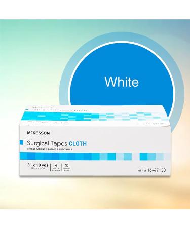 McKesson Surgical Tape Non-Sterile Silk-Like Cloth 3 x 10 yd - 4 Rolls - Buy Online on GoSupps.com
