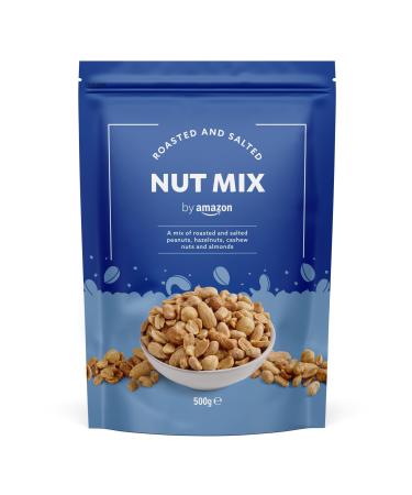 By Amazon Mix of peanuts hazelnuts cashews and almonds roasted and salted 500g