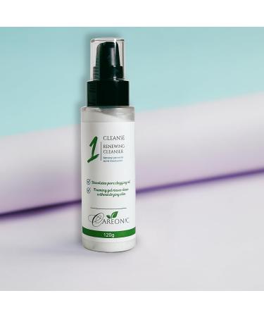Renewing Cleanser - Acne-Fighting Benzoyl Peroxide Face Wash with Hyaluronic Acid & Exfoliating Beads | 120g Purifying Foaming Cleanser for All Skin Types - Buy Online on GoSupps.com
