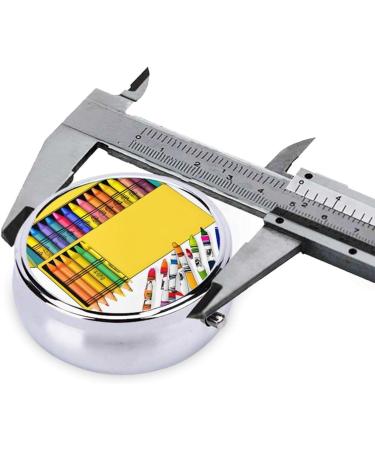 Buy Cute Crayons Box - Portable 3 Compartment Pill Organizer | Travel Medicine Holder & Vitamin Case - Buy Online on GoSupps.com