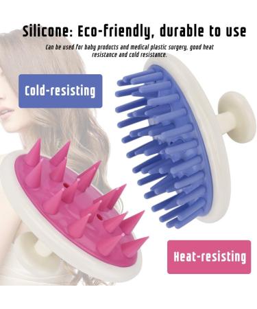 Buy Purple Scalp Massage Device - Anti-Slide Silicone Hair Brush for Scalp Care & Pet Grooming | International Shipping Available - Buy Online on GoSupps.com