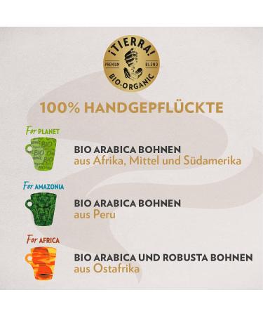 Buy Lavazza Tierra Organic Coffee Beans - 1500g (3 Packs) | Hand-Picked Fair Trade Coffee from Africa & Amazonia - Buy Online on GoSupps.com