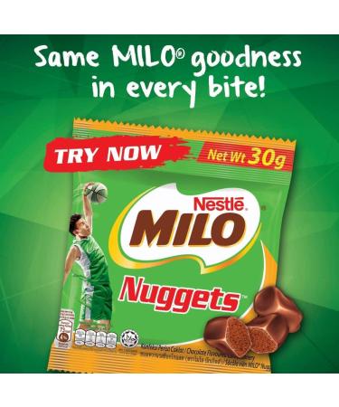 Milo Nuggets Chocolate (24 pack - 8.4 oz per pck) The best Colombian and Malaysian snack covered with delicious chocolate flavor - Buy Online on GoSupps.com