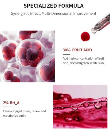30% AHA+ 2% BH_A Face Serum BH_A Exfoliating Solution Target Breakouts by Helping to Reduce Blemishes Pores & Blackheads for A Cleaner More Radiant Complexion - Buy Online on GoSupps.com