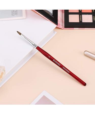 Accmor Size 2 Kolinsky Acrylic Nail Brush - Professional 3D Nail Art Brush for Acrylic Powder - Salon Quality - Red - Buy Online on GoSupps.com