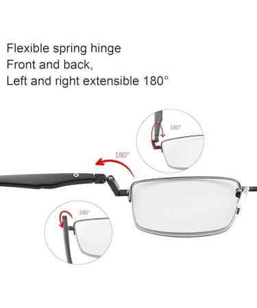 YIMI Photochromic Progressive Multifocus Computer Reading Glasses Spring Hinge Transition UV Sunglasses Anti Glare Sun Reader - 2.5 X - Buy Online on GoSupps.com