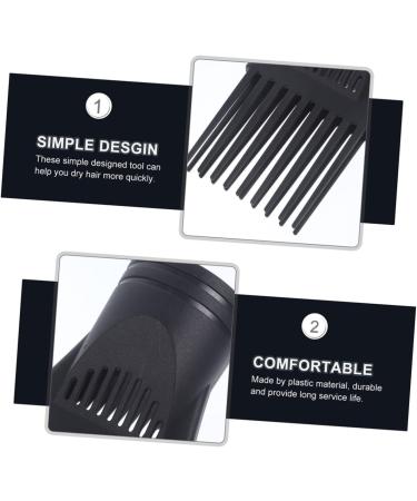 FOMIYES 2pcs Hair Dryer Comb Styling Comb Hair Dryer Attachment for Blow Dryer Universal Diffuser Attachment 13x5cm Black - Buy Online on GoSupps.com