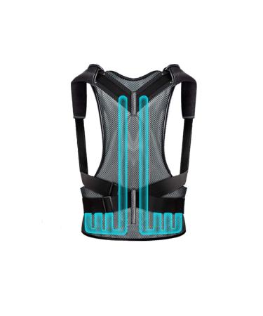 ELzEy Posture corrector Invisible Design Y Shoulder Strap Widen The Tension Band Four Seasons (Black) (Size : S) Full moon lofty ambition