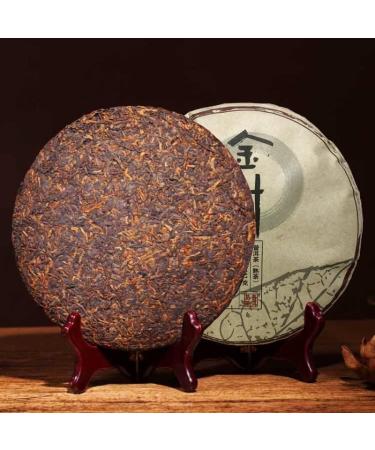 jin zhen tea 357g Palace tribute cake Yunnan Pu'er tea cooked tea 357g - Buy Online on GoSupps.com