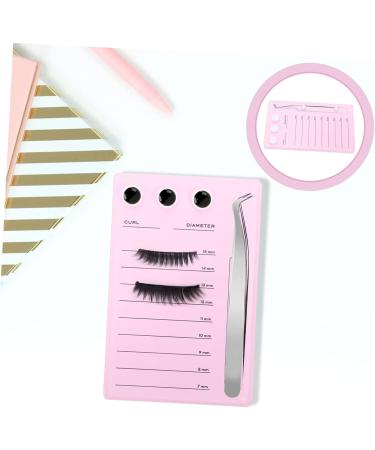 Mikinona Magnetic Eyelash Board Hand Plate Lashes Magnetic False Eyelashes Pallet Holder Eyelash Grafting Supplies Lash Storage Board Eyelash Holder Accessories Acrylic Epoxy Pink 14.3x9.4cm Pink - Buy Online on GoSupps.com
