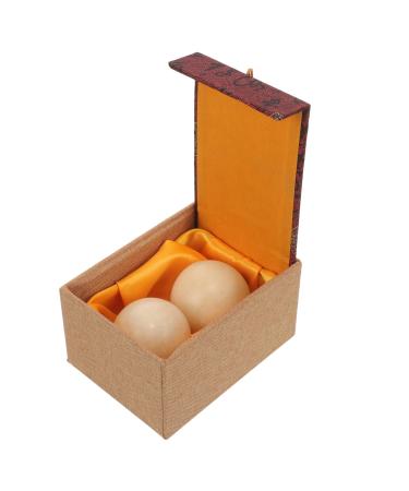 Partykindom 1 set Jade-Fitness-Handball Massageball Handball Chinese baoding balls Jade meditation balls portable ball practical massage balls outside massage stone training ball box