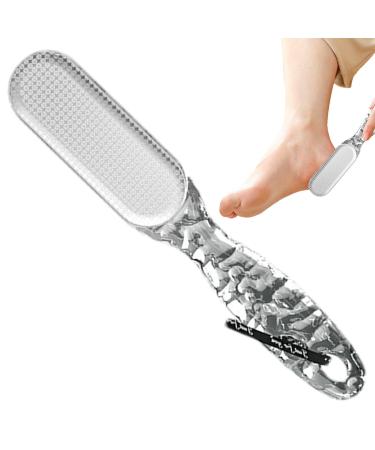 Foot File Callus Remover | 2-in-1 Foot Scraper Dead Skin Remover | Dead Skin Removal Professional Scrubber Callus Remover Multi Purpose Pedicure Tools Transparent Gray