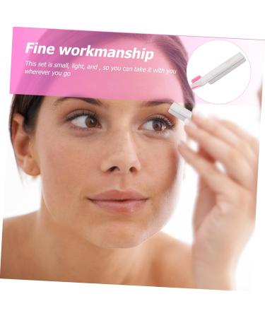 Frcolor Women's Eyebrow Trimmer Set - 3 Pack Travel Facial Shavers Safe Stainless Steel Peach-Fuzz Razors in Assorted Colors - Buy Online on GoSupps.com