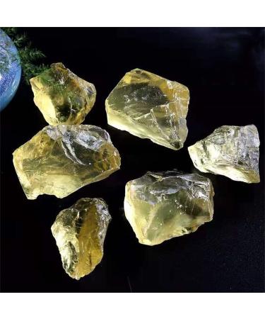 50G Natural Raw Yellow Citrine Quartz Crystal Rough Stone Specimen Crystal Natural Stones Minerals Fish Tank Decoration Natural Stones and Minerals