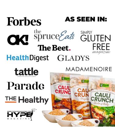 2-Pack Cauli Crunch Plant Based Cauliflower Crumbs 12 oz - Gluten Free, Non-GMO & Kosher - Buy Online on GoSupps.com