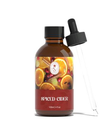Autumn Spiced Cider Essential Oil 120ml (4 Fl Oz) Natural Fall Fragrance Oils for Aromatherapy Essential Oil Diffuser Fragrance Lamps Humidifier Massage Candle Making Gifts for Women
