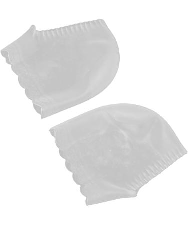 Silicone Jersey Socks for Achilles Tendon Relief | Pain-Relieving Elastic Foot Care - Anti-Cracking Purple & White - Buy Online on GoSupps.com