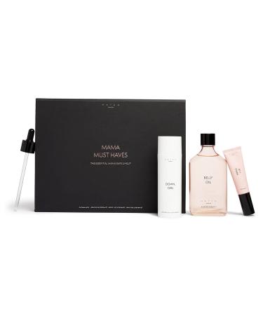 HATCH Mama Must Haves Kit - Belly Oil Nipple + Lip Rescue Balm and Down Girl Soothing Leg + Foot Relief - 3 Piece Set - Maternity Essentials