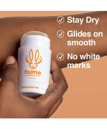 Hume Supernatural Aluminum Free Deodorant for Women & Men - Safe for Sensitive Skin - Probiotic Plant-Based Baking Soda Free Aloe & Cactus Flower Anti Sweat Stain & Odor - Amber Woods 3-Pack Amber Woods - 3 pack - Buy Online on GoSupps.com