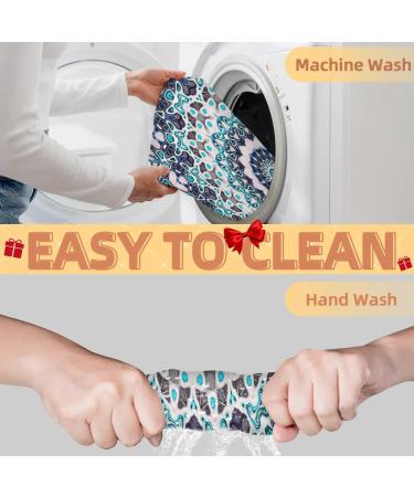 Beard Bib Apron - Non-Stick Waterproof Hair Catcher for Men | Retro Mandala Grooming Cape - Buy Online on GoSupps.com