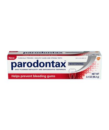 Parodontax Whitening Toothpaste for Bleeding Gums 3.4 Ounce (Pack of 6)
