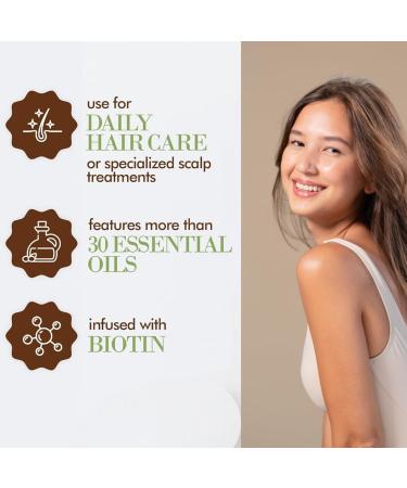 100% Pure Rosemary Essential Oil for Hair Growth - Organic Mint Scalp & Hair Strengthening Oil for Eyebrows & Eyelashes | Nourishes Improves Circulation 60ml - Buy Online on GoSupps.com