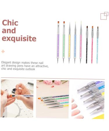 Beavorty 4 Sets Nail Pen dotting pen household tools nail art liner brush nail tech accessories nail painting tools nail tool Professional Dotting Tools 3d abs manicure painting pen - Buy Online on GoSupps.com